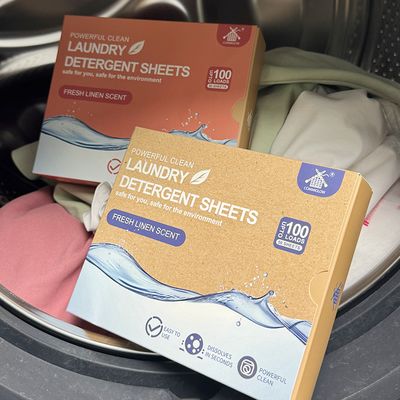 প্রাকৃতিক পরিবেশ বান্ধব দীর্ঘস্থায়ী সুগন্ধি গভীর পরিষ্কারের লন্ড্রি ডিটারজেন্ট শীট ওয়াশিং স্ট্রিপ