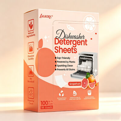 Eco Friendly Hypoallergenic Long-Lasting Dishwashing Sheets and Dishwasher Detergent Sheets