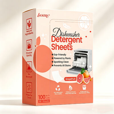 পরিবেশ বান্ধব হাইপোঅ্যালার্জেনিক দীর্ঘস্থায়ী ডিশ ওয়াশিংয়ের জন্য ডিটারজেন্ট শীট