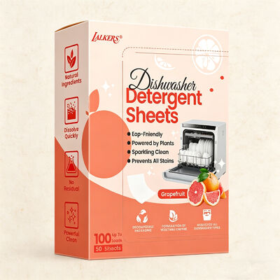 পরিবেশ বান্ধব হাইপো-অ্যালার্জেনিক দীর্ঘস্থায়ী ডিশওয়াশার ডিটারজেন্ট শীটগুলি সহজেই ডিশ ওয়াশিংয়ের জন্য