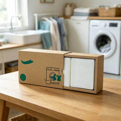 Eco-Friendly Laundry Detergent Sheets with Strong Cleansing Power and Customizable Fragrance